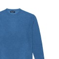 Niebieski sweter pleciony (M)