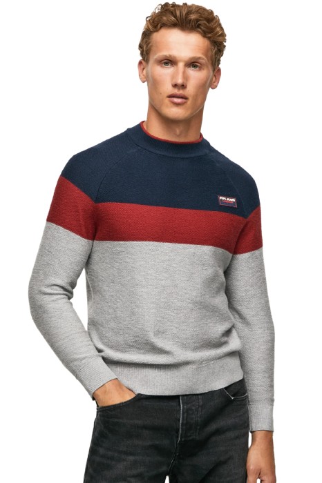 Kolorowy sweter naszywka (M)