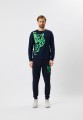Granatowa bluza nadruk (XL)