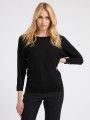 Czarny cienki sweter logo (M)