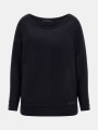 Czarny cienki sweter logo (M)