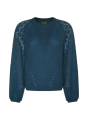 Pleciony luźny sweter (S)