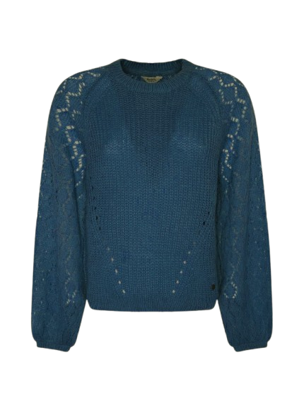 Pleciony luźny sweter (S)