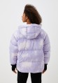 Fioletowa kurtka puchowa tie dye (M)