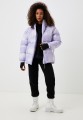 Fioletowa kurtka puchowa tie dye (M)