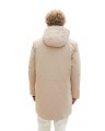 Beżowa kurtka parka kaptur (2XL)