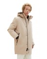 Beżowa kurtka parka kaptur (2XL)