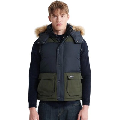 Dwukolorowa kamizelka kaptur (M)