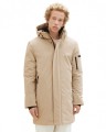 Beżowa kurtka parka kaptur (XL)
