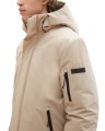 Beżowa kurtka parka kaptur (XL)