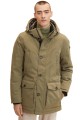 Khaki kurtka parka kaptur (XL)