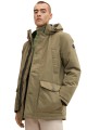 Khaki kurtka parka kaptur (XL)