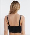 Czarny gorsetowy top (XS)