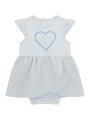 Jasnoniebieska sukienka body (0-3M)