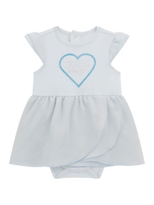 Jasnoniebieska sukienka body (0-3M)