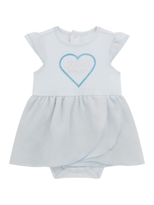 Jasnoniebieska sukienka body (0-3M)