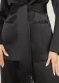 Czarna marynarka pasek (44)