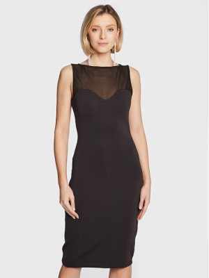 Czarna ołówkowa sukienka (XS)