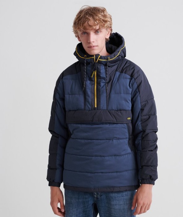 Granatowa kurtka kieszenie (2XL)