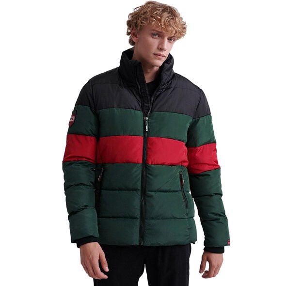 Puchowa kurtka trójkolorowa (XL)