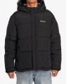 Czarna puchowa kurtka kaptur (2XL)