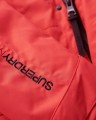 Czerwona kurtka kaptur kieszenie (M)