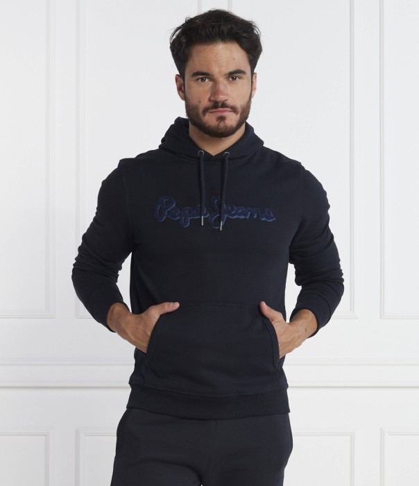 Ciemnogranatowa bluza logowana (S)