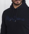 Ciemnogranatowa bluza logowana (S)