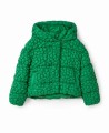 Zielona puchowa kurtka (13-14L)