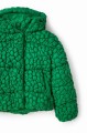 Zielona puchowa kurtka (13-14L)