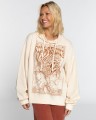 Ecru oversize bluza nadruk (M)