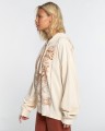 Ecru oversize bluza nadruk (M)