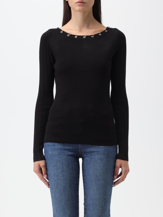Czarny dopasowany sweter (L)