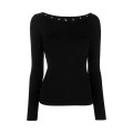Czarny dopasowany sweter (L)