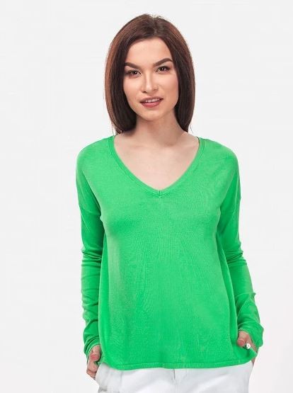 Zielona dzianinowa bluzka (2XL)
