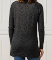 Szara melanżowa bluzka nadruk (40)