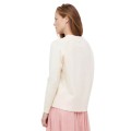 Luźny sweter ecru v neck (XS)