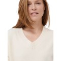 Luźny sweter ecru v neck (XS)
