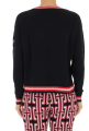 Błyszczący czarny sweter (XL)