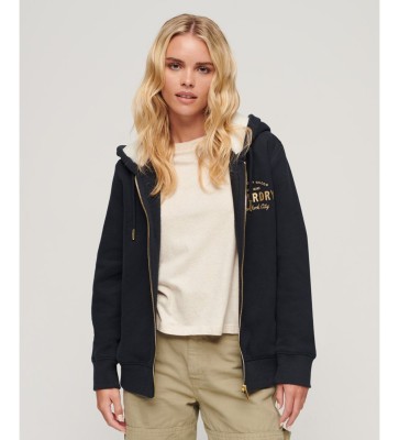 Czarna ocieplana bluza logo (42)