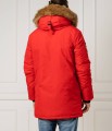 Czerwona kurtka parka (M)