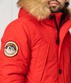 Czerwona kurtka parka (M)