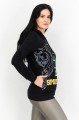 Czarna cienka logowana bluza (M)