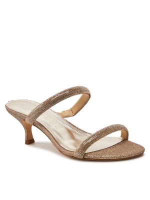 Złote zdobione klapki (39)