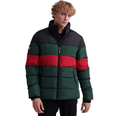 Puchowa kurtka trójkolorowa (L)