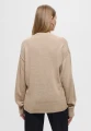 Beżowy luźny sweter (M)