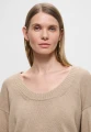Beżowy luźny sweter (M)