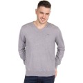 Szary cienki sweter v neck (XL)