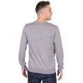 Szary cienki sweter v neck (XL)