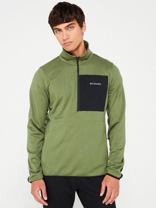 Zielona bluza zamek logo (S)